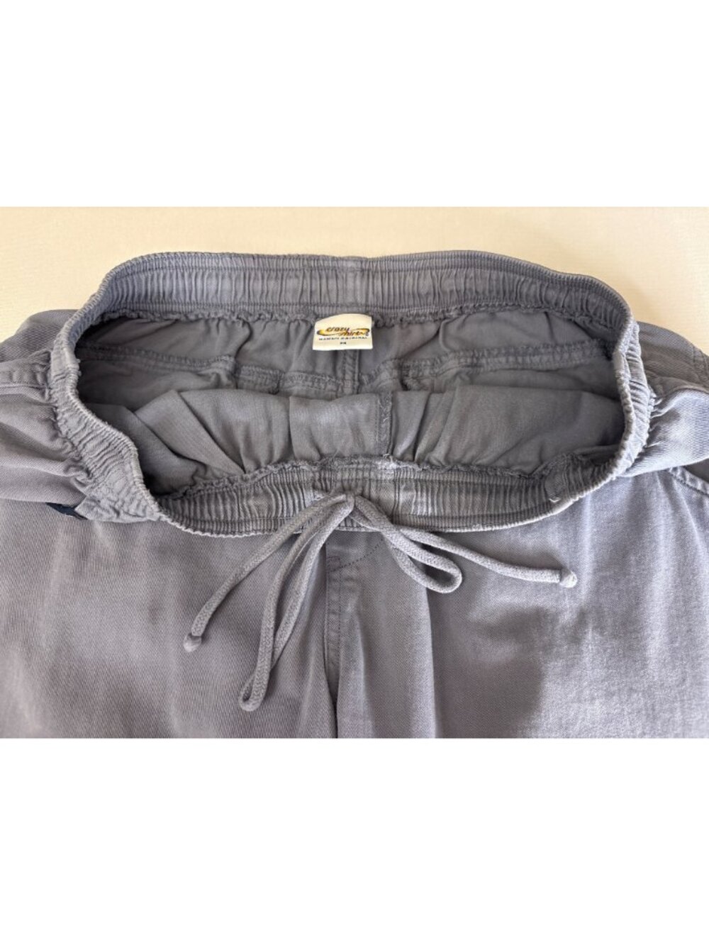 Crazy Shirts Hawaii Men's Blue-Gray Elastic Waist Joggers Pants Medium Vintage - Picture 7 of 16